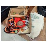 Bank bags, pins and other