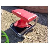 Rolling seat and funnels