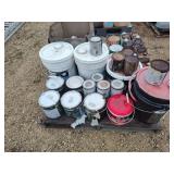 Pallet of sealer, paint and other condition