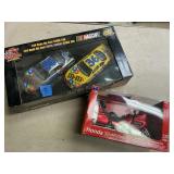 2 Die Cast Toys - Honda Gold Wing & M&M Cars