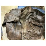 Distressed Leather Jacket & Other