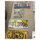 Assorted license plates