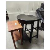 2 tables and stool