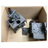 2 Cast Iron Toy Stoves