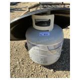2 Items -  propane Tank  & Lid