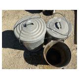 3 Trash Cans or Bucket