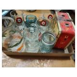 Glasses, jars, lunchbox