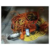 Extension cords and work light