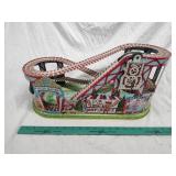 Chein tin roller coaster no car Chein tin roller coaster no car