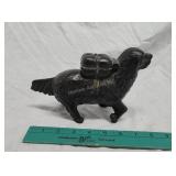 Cast dog coin bank early 1900s Cast dog coin bank early 1900s