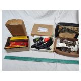 2 tin trains and plastic train 2 tin trains and plastic train