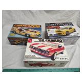3 Camaro model car kits 3 Camaro model car kits