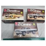 3 Chevy model car kits 3 Chevy model car kits