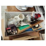 Box of decor and other