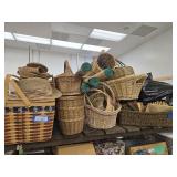 Large lot of baskets