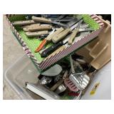Tote of Kitchen Utensils