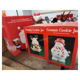 3 Christmas cookie jars