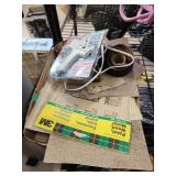 Sandpaper and glue gun