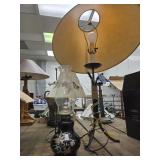 2 lamps and oil lamp