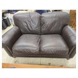 Natuzzi leather love seat