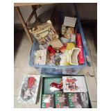 Tote of Christmas decor