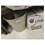 Box and pail of seashells