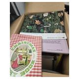 Box of cookbooks