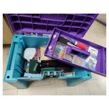 Stool toolbox with contents