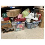 Group Christmas Decor under Table