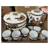 Georges Briard Enamel Wares - Glass Damaged