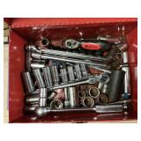 Assorted sockets and ratchets