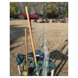 Garden tool holder and garden tools