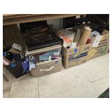 4 boxes office items