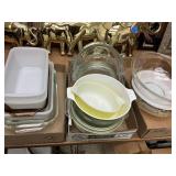 3 Flats Pyrex & Other