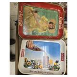 2 Coca Cola trays