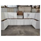 Arcadia white 16 pc kitchen cabinet set