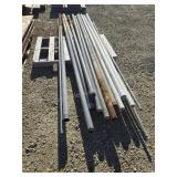 Galvanized and pvc pipe