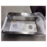Elkay 33in stainless sink