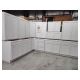 Arcadia white 14 pc kitchen cabinet set
