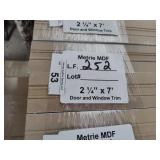Metrie MDF door and window trim 252 LF