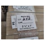 Metrie MDF door and window trim 252 LF