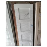 5 assorted door slabs 24-28in, 1 is short