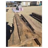 Rough saw pine lumber, varying lengths