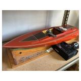 Remote Control Boat - approximately 28" Long