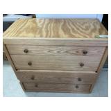 Wood Chest Of Drawers - 33 x 16 x 30"