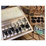 3 Cases Drill Bits & Stop Collars