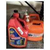 4 Partial Jugs Gojo & Drain Cleaner