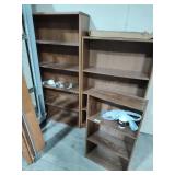 3 wood shelves
