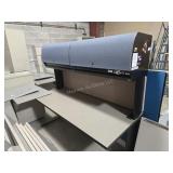 Desk with upper cabinet.