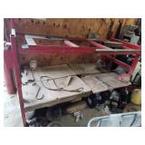 Metal rack 104in w x 61in tall 44in deep